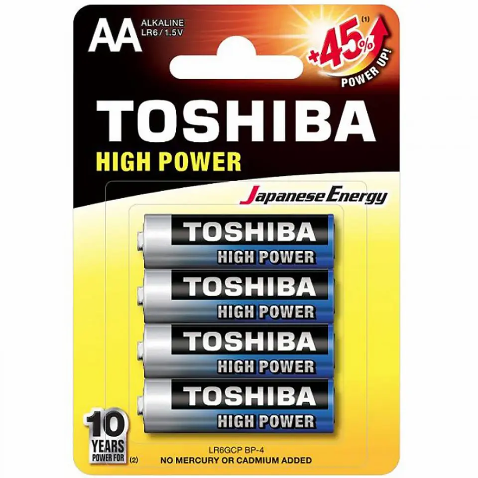⁨AA battery 4pcs (LR6/4/48) Toshiba Red BL⁩ at Wasserman.eu