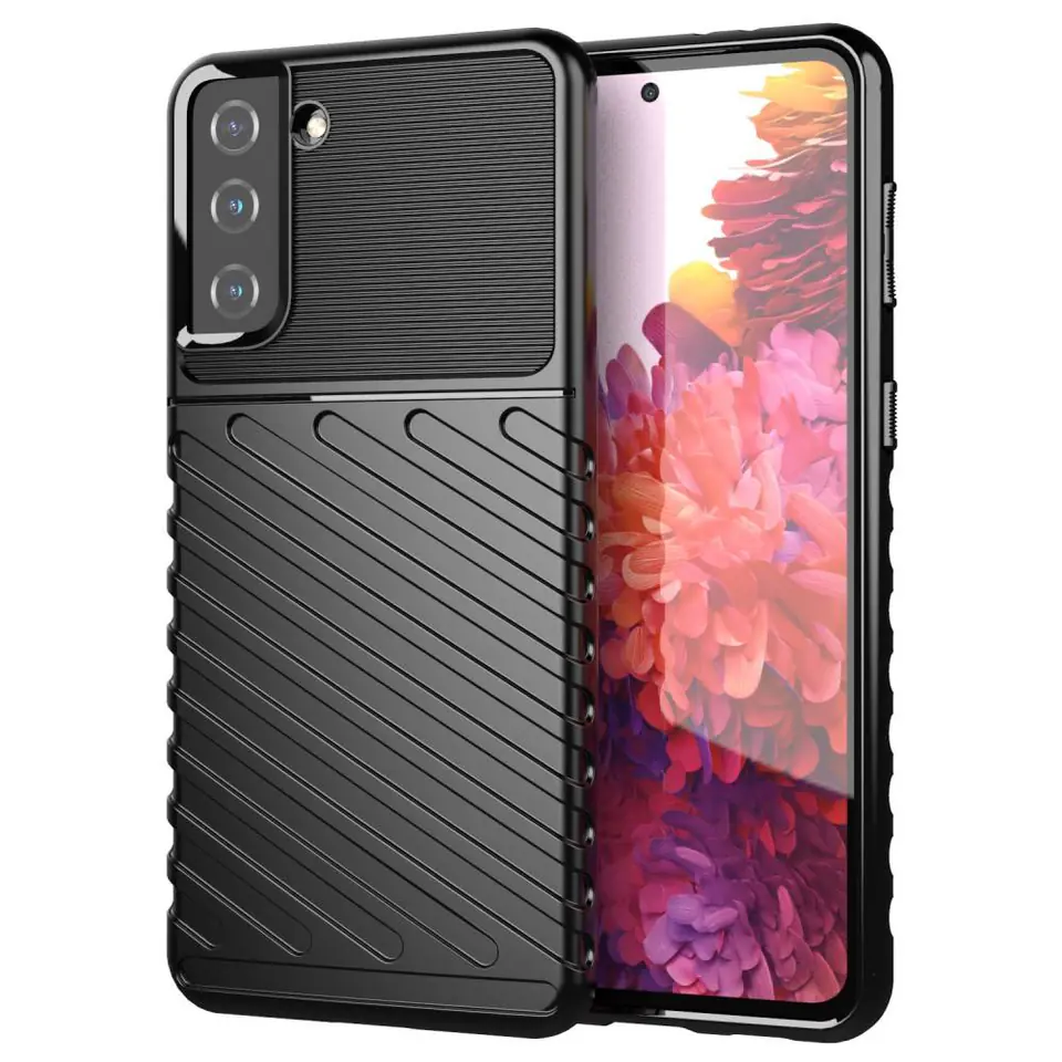 ⁨Case SAMSUNG GALAXY S21+ PLUS Armoured Thunder black⁩ at Wasserman.eu