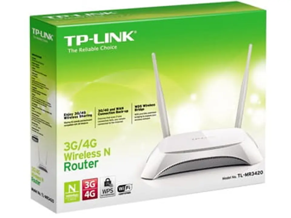 ⁨TP-Link TL-MR3420 Router 3G / 3.75G with USB wifi N 300Mbps⁩ at Wasserman.eu