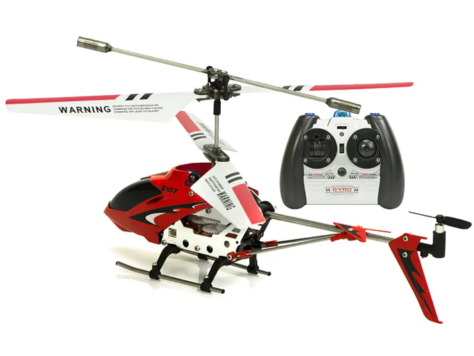 ⁨Helikopter zdalnie sterowany Syma S107G (czerwony)⁩ w sklepie Wasserman.eu