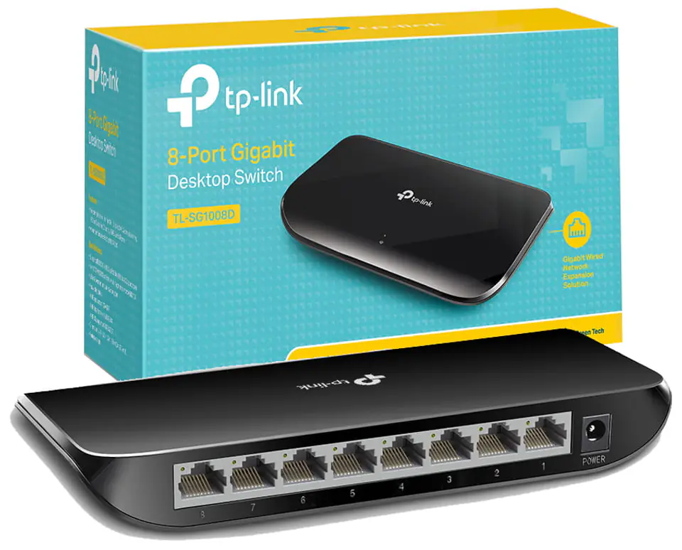 ⁨GIGAbit 8-port switch TP-Link TL-SG1008D⁩ at Wasserman.eu