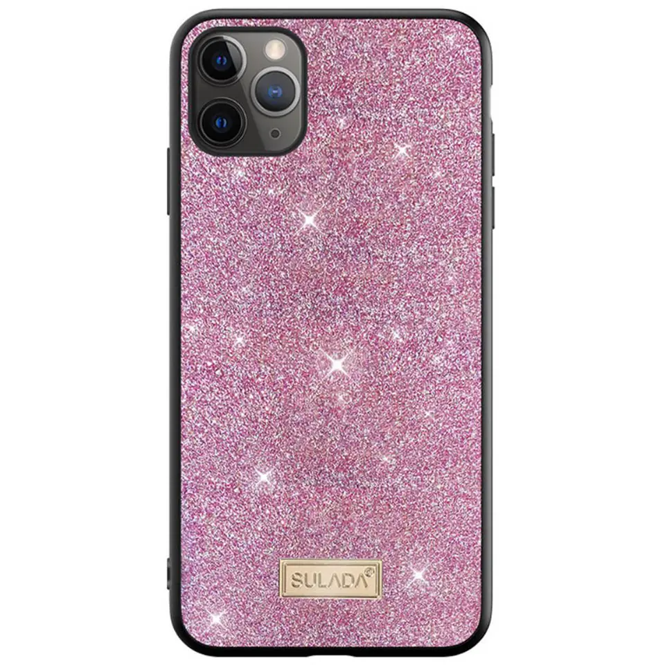 ⁨Etui IPHONE XR Brokat SULADA Dazzling Glitter różowe⁩ w sklepie Wasserman.eu