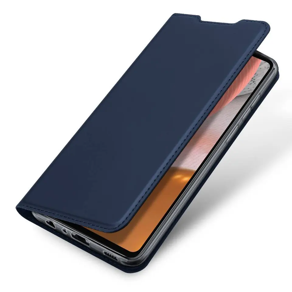⁨Case SAMSUNG GALAXY A72 5G / 4G Flip Dux Ducis Leather Leather Navy⁩ at Wasserman.eu