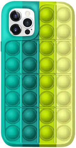 ⁨Etui IPHONE 11 PRO MAX Bąbelkowe Elastyczne Push Bubble Case zielono-żółte⁩ w sklepie Wasserman.eu