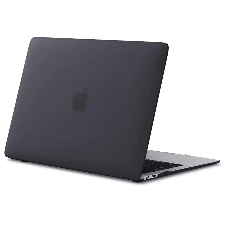 ⁨Etui MACBOOK AIR 13 2 2018-2020 Tech-Protect SmartShell Matte czarne⁩ w sklepie Wasserman.eu