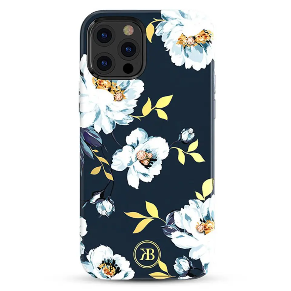 ⁨Etui IPHONE 12 MINI Kingxbar Blossom Series Gardenia⁩ w sklepie Wasserman.eu