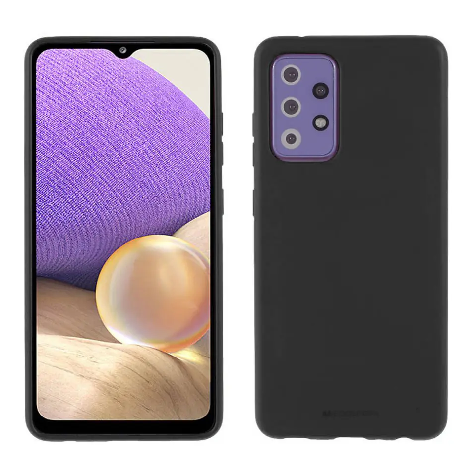 ⁨Mercury Soft Samsung A72 5G A726 czarny/black⁩ w sklepie Wasserman.eu