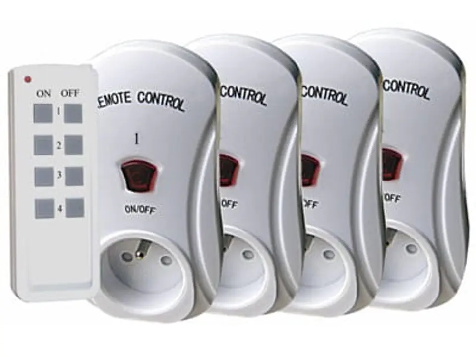 ⁨Kemot URZ3143 4x remote control socket x4⁩ at Wasserman.eu