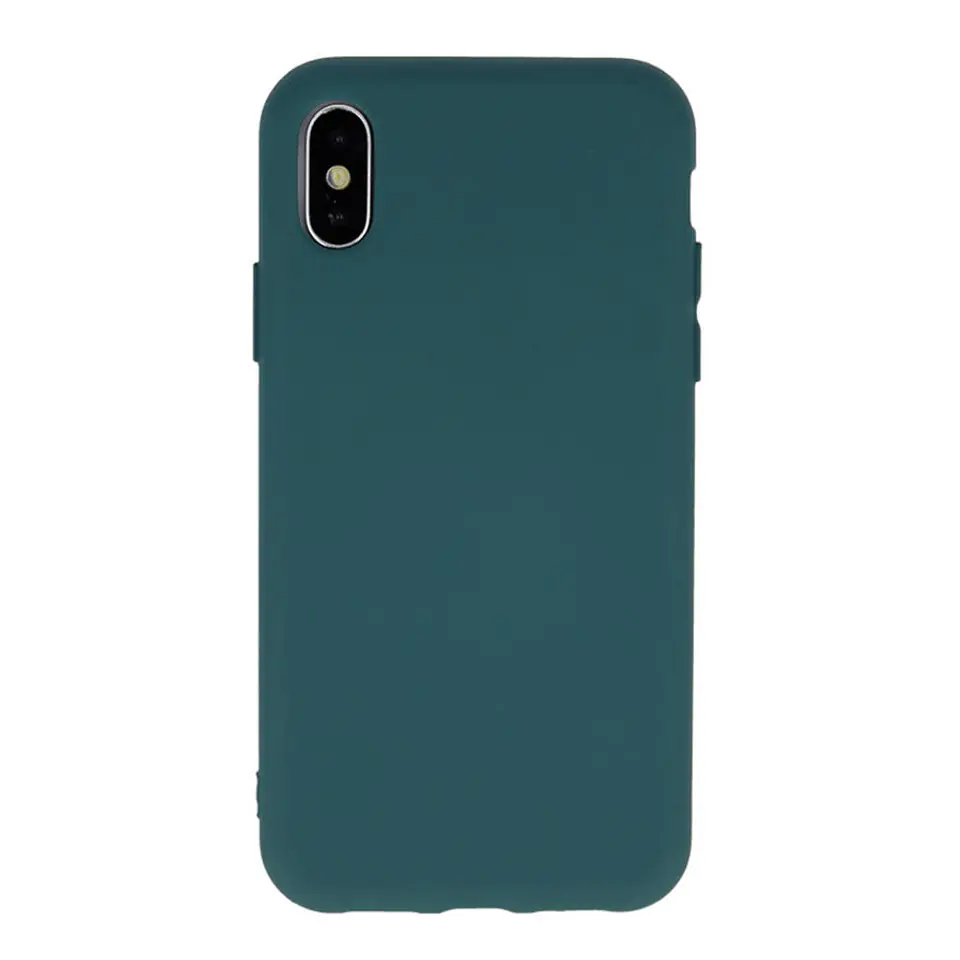 ⁨Case MOTOROLA MOTO G51 5G / G51 4G Silicone Case Flexible Silicone dark green⁩ at Wasserman.eu