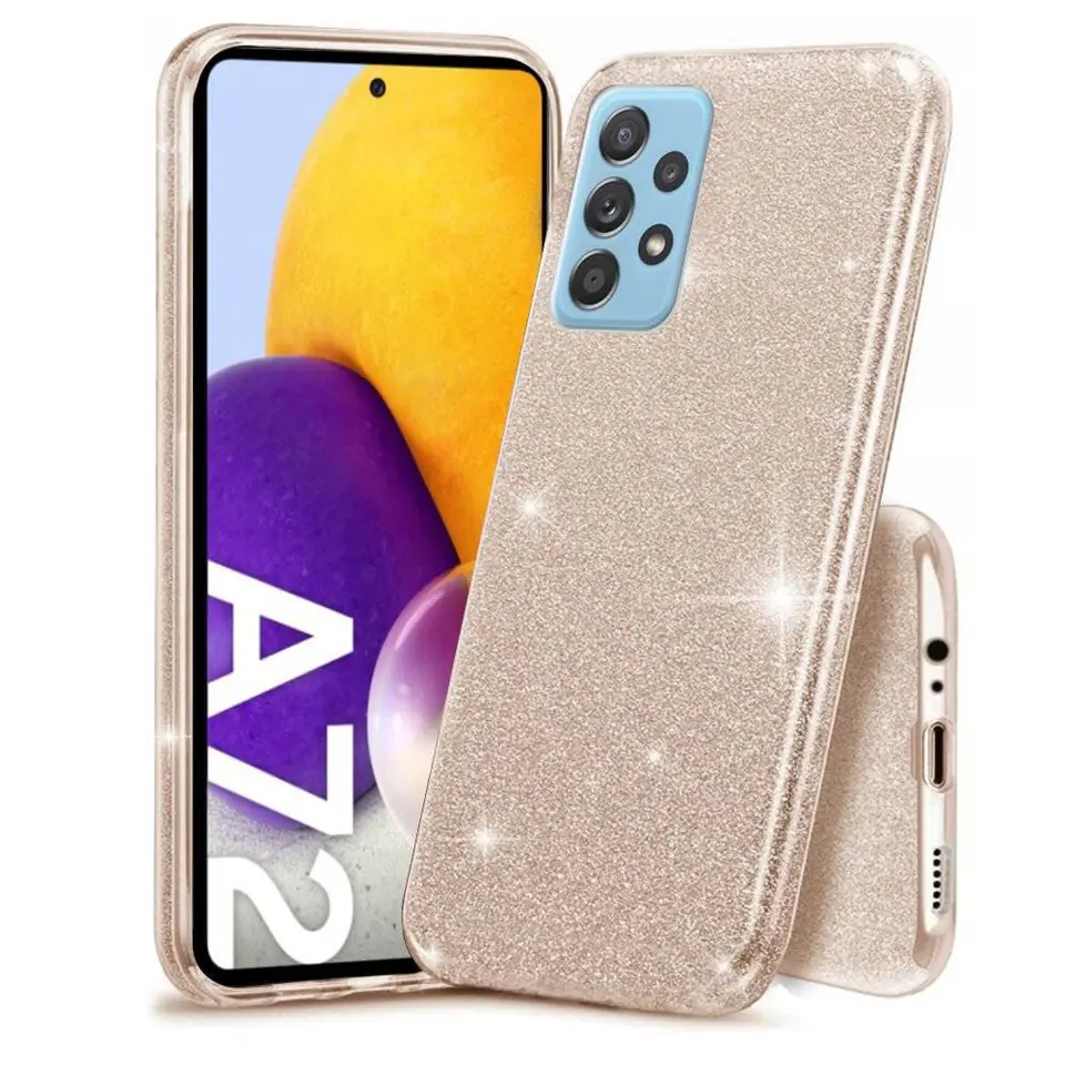 ⁨Case SAMSUNG GALAXY A72 Glitter gold⁩ at Wasserman.eu