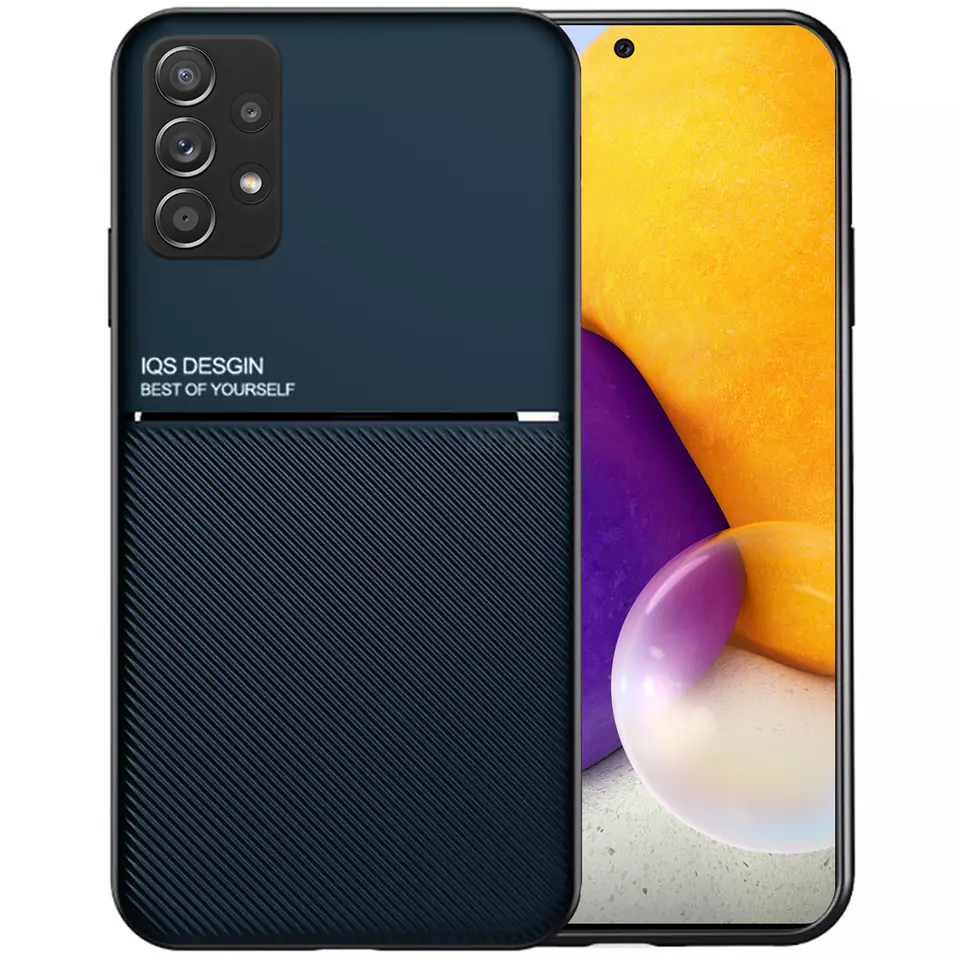 ⁨Case SAMSUNG GALAXY A72 Nexeri Business Magnetic navy blue⁩ at Wasserman.eu