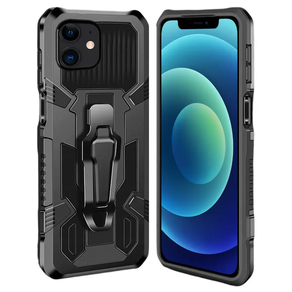 ⁨Case IPHONE 12 / 12 PRO Armoured Nexeri Tank Case black⁩ at Wasserman.eu