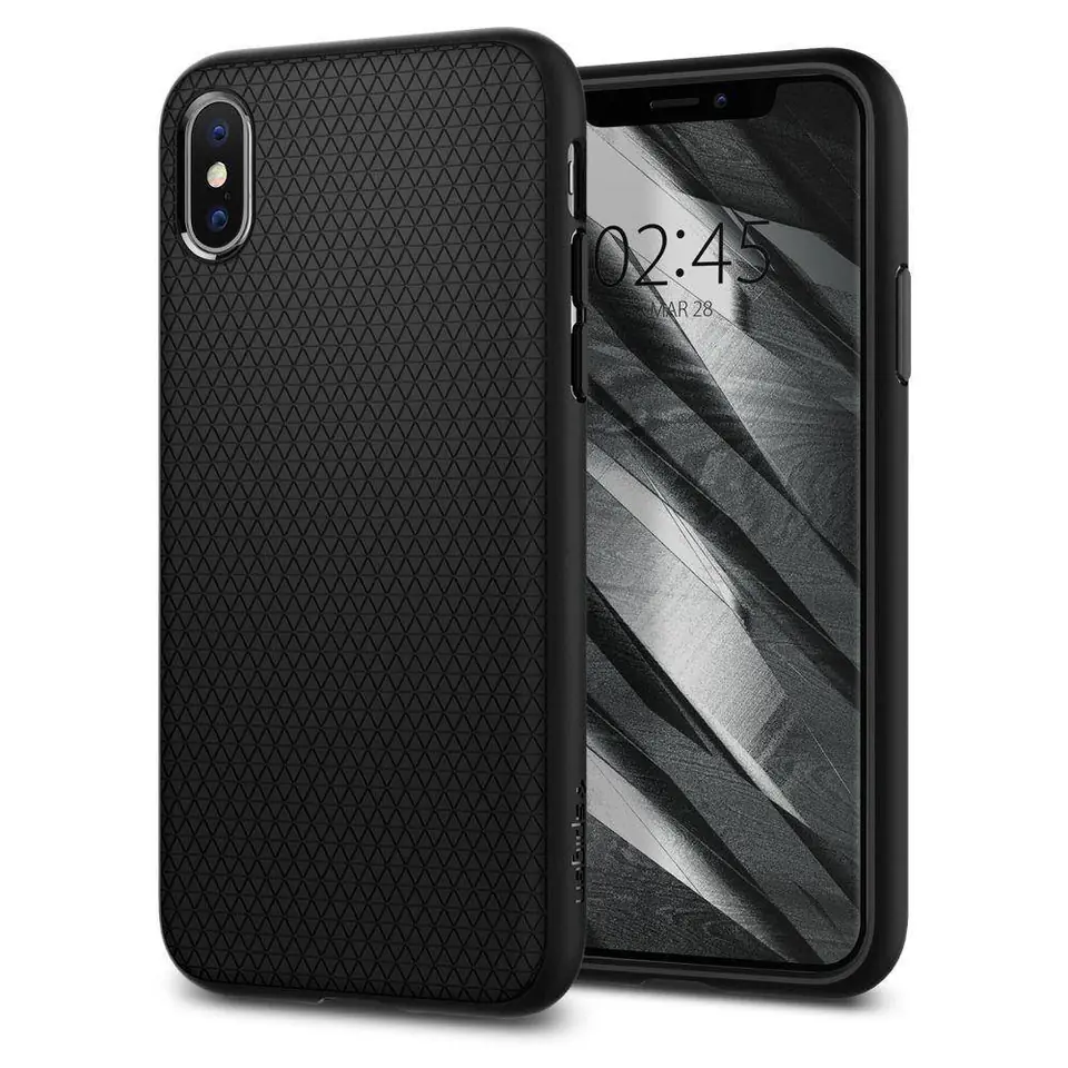 ⁨SPIGEN LIQUID AIR IPHONE X/XS MATTE BLACK⁩ w sklepie Wasserman.eu