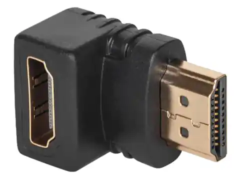 ⁨Złącze kątowe HDMI gniazdo-wtyk Opticum⁩ w sklepie Wasserman.eu