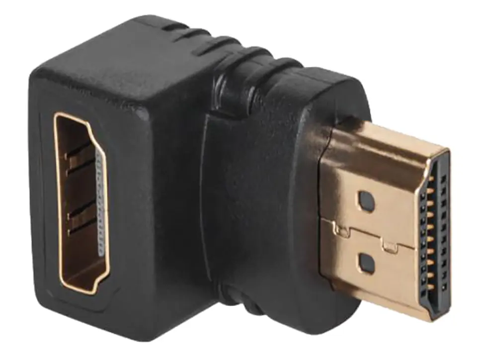 ⁨Złącze kątowe HDMI gniazdo-wtyk ZLA0666⁩ w sklepie Wasserman.eu