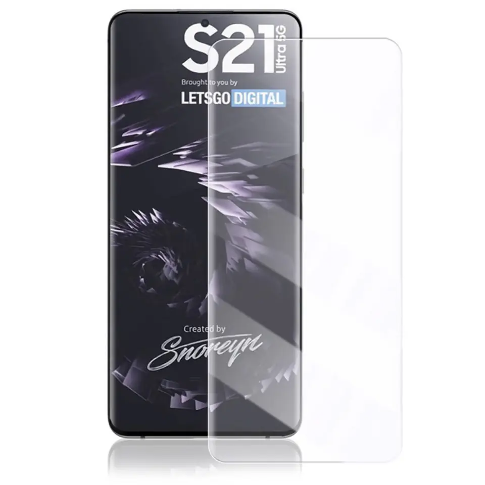 ⁨5D UV TEMPERED GLASS SAMSUNG GALAXY S21 ULTRA Full Glue⁩ at Wasserman.eu