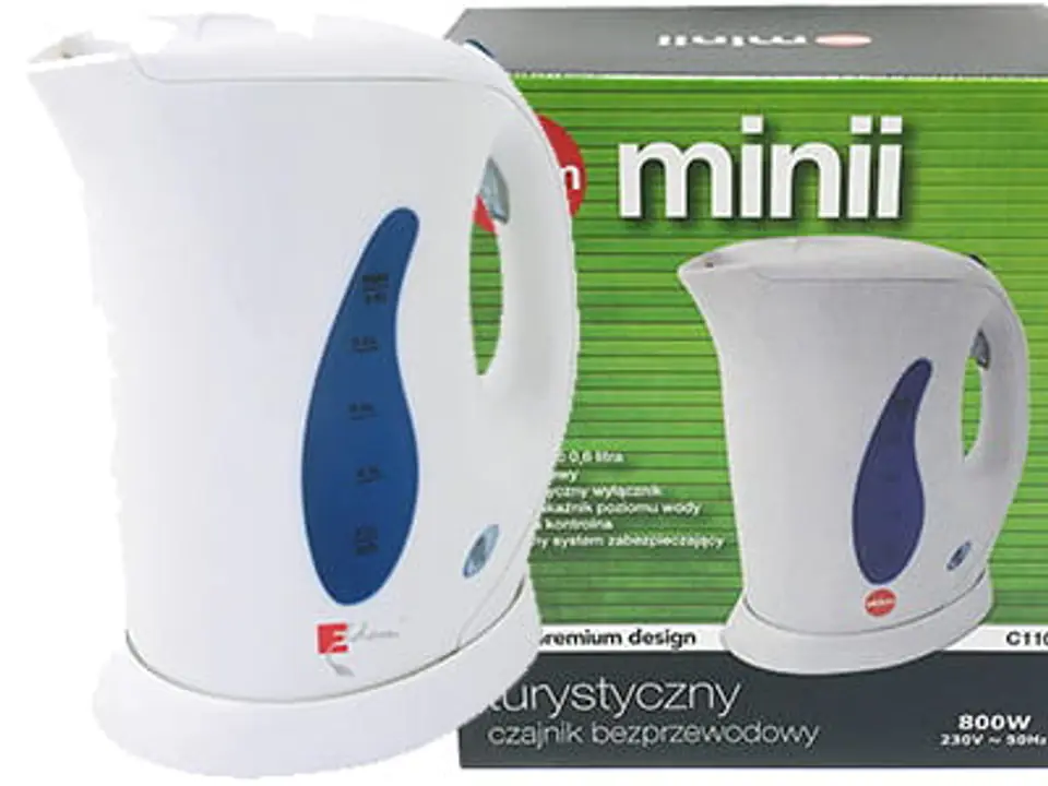 Eldom C110 0.6L 800W wireless tourist kettle at Wasserman.eu