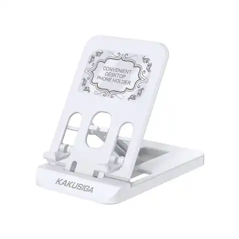 ⁨Desk Holder / Stand / Phone and Tablet Stand KAKU KSC-494 Universal Stand Holder Smartphone white⁩ at Wasserman.eu