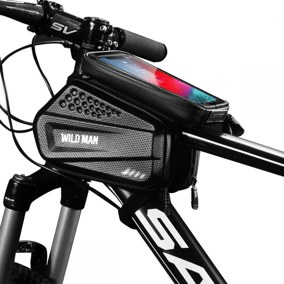 ⁨Bike Bag / Frame Pannier WildMan XXL black⁩ at Wasserman.eu