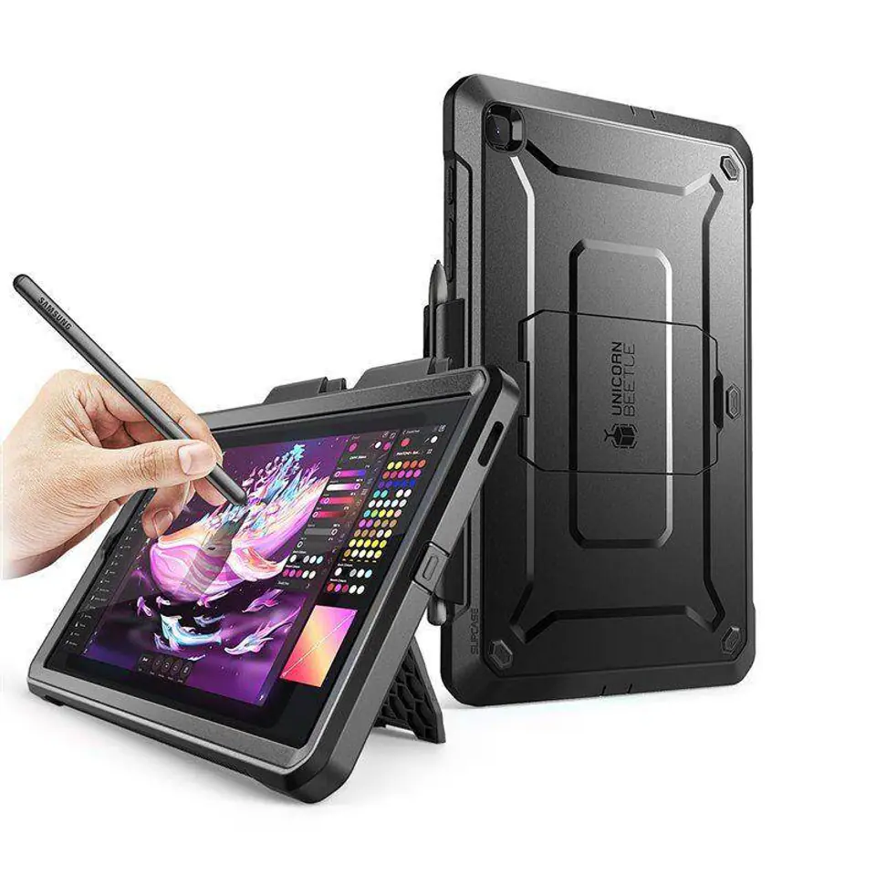 ⁨Oryginalne Etui SAMSUNG GALAXY TAB S6 LITE 10,4" P610/P615 Supcase Unicorn Beetle Pro czarne⁩ w sklepie Wasserman.eu