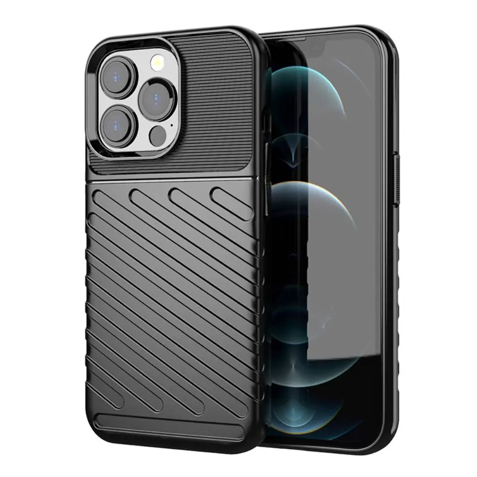 ⁨Case IPHONE 13 PRO Armoured Thunder black⁩ at Wasserman.eu