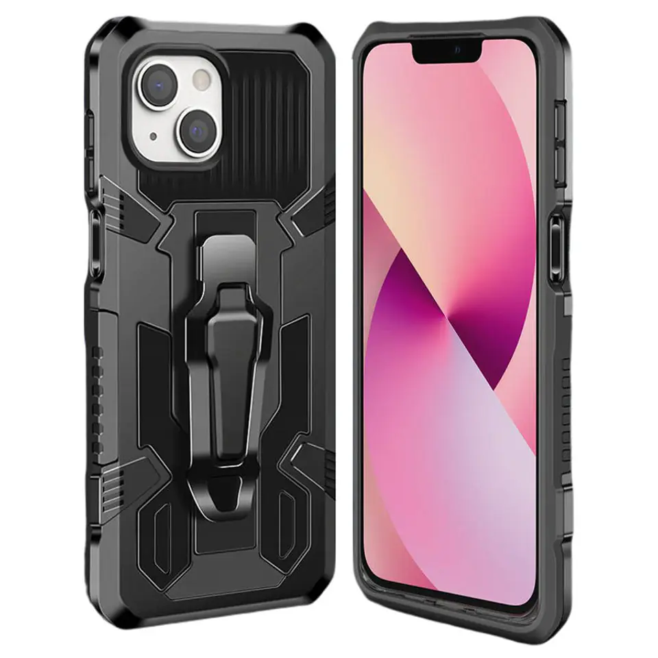 ⁨Etui IPHONE 13 MINI Pancerne Nexeri Tank Case czarne⁩ w sklepie Wasserman.eu