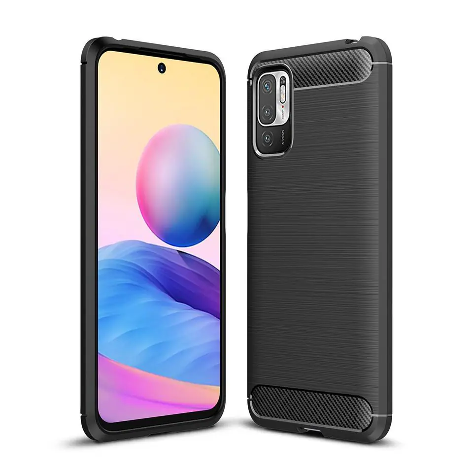 ⁨Case XIAOMI REDMI NOTE 10 5G Nexeri Carbon Armoured black⁩ at Wasserman.eu