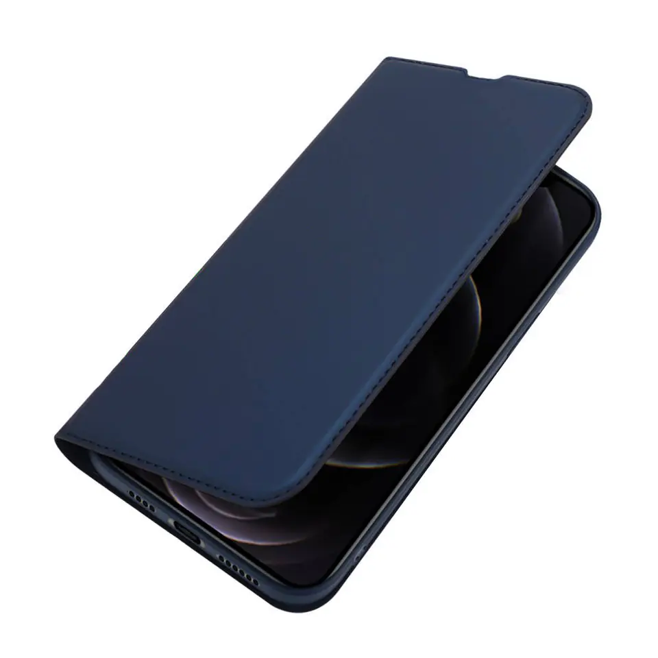 ⁨Case IPHONE 13 PRO MAX with Dux Ducis Leather Leather Navy⁩ at Wasserman.eu