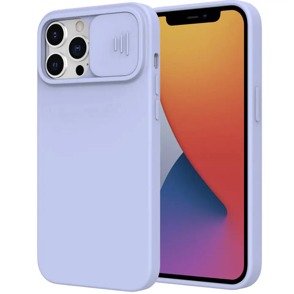 ⁨REALME 9I Silicone Case with Camera Cover Nexeri Silicone Lens light blue⁩ at Wasserman.eu