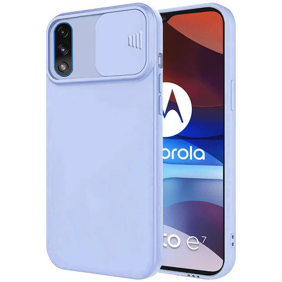 ⁨Case SAMSUNG GALAXY A03S Silicone with Camera Cover Nexeri Silicone Lens bright blue⁩ at Wasserman.eu