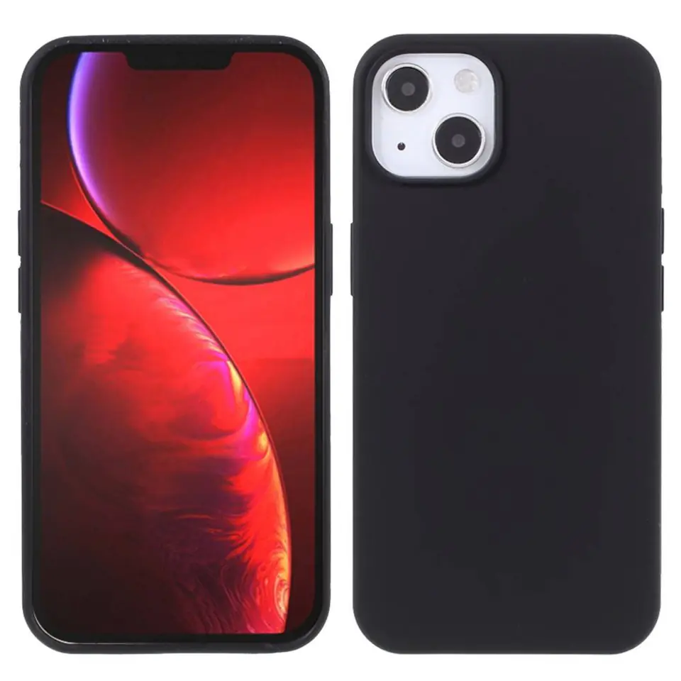 ⁨Case IPHONE 13 Silicone case elastic silicone black⁩ at Wasserman.eu