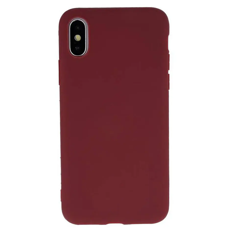 ⁨Etui SAMSUNG GALAXY A22 5G Back Żel Matt burgundowe⁩ w sklepie Wasserman.eu