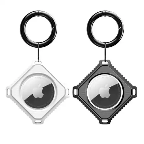 ⁨APPLE AIRTAG Dux Ducis Secure Holder 2pack black and white⁩ at Wasserman.eu