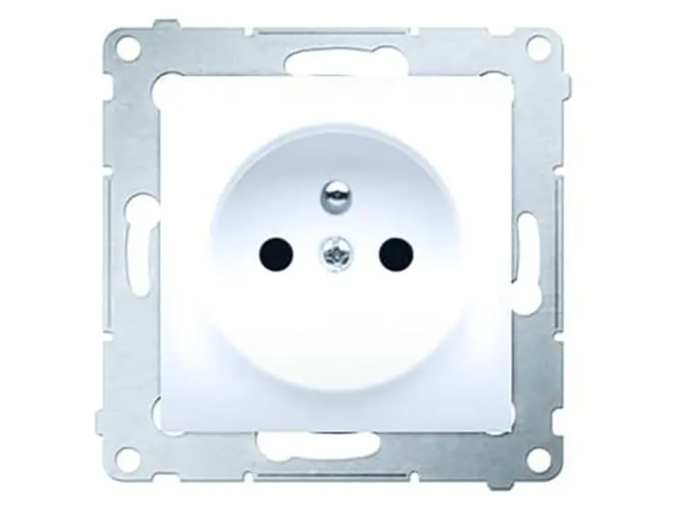 ⁨Single socket Simon54 Premium DGZ1Z white DGZ1Z.01 / 11⁩ at Wasserman.eu