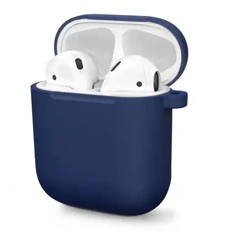 ⁨Case for APPLE AIRPODS 2 navy blue⁩ at Wasserman.eu