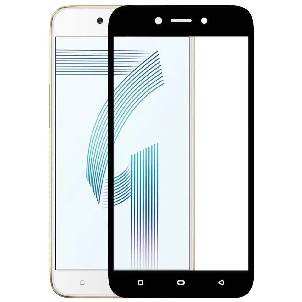 ⁨OPPO A71 Full Glue 5D Tempered Glass black⁩ at Wasserman.eu