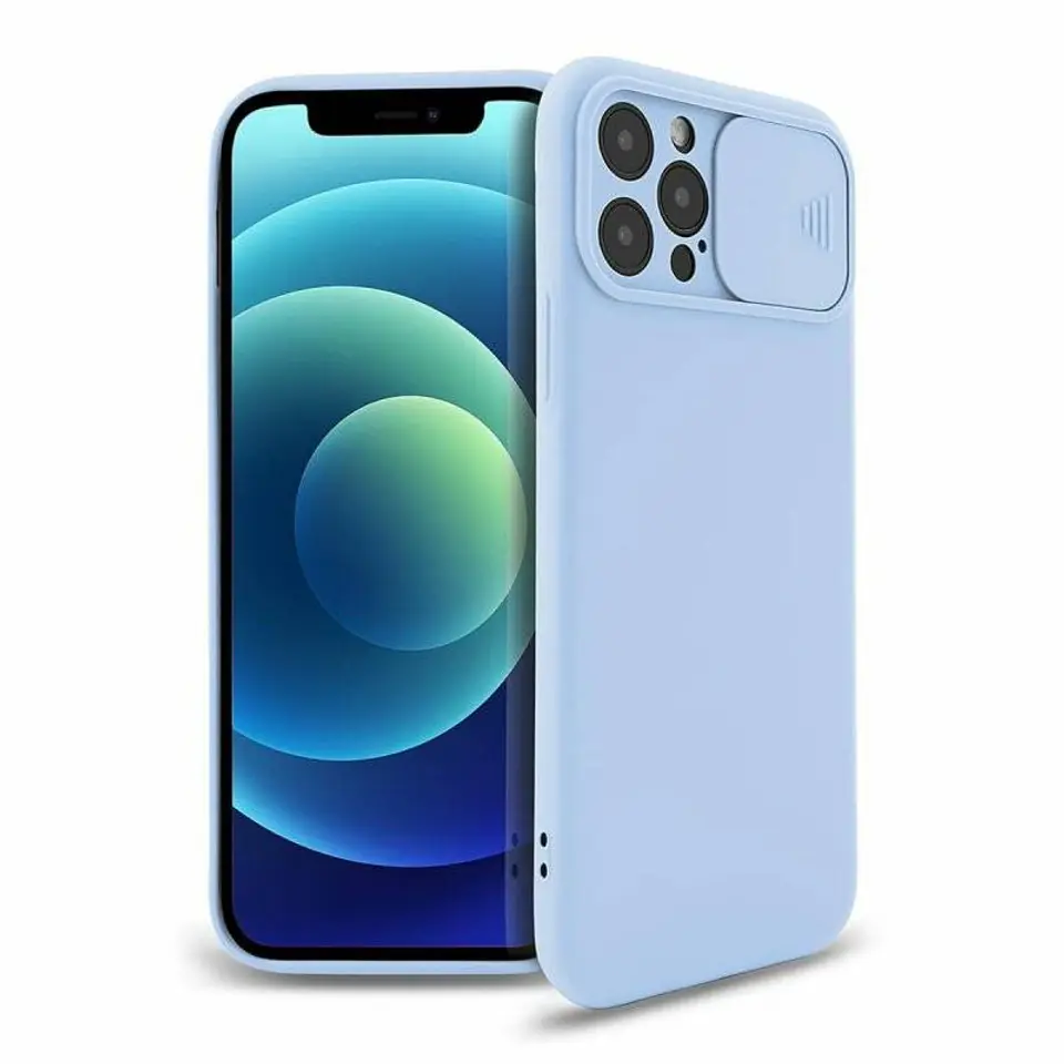 ⁨XIAOMI REDMI 10 Silicone Case with Camera Cover Silicone Lens bright blue⁩ at Wasserman.eu