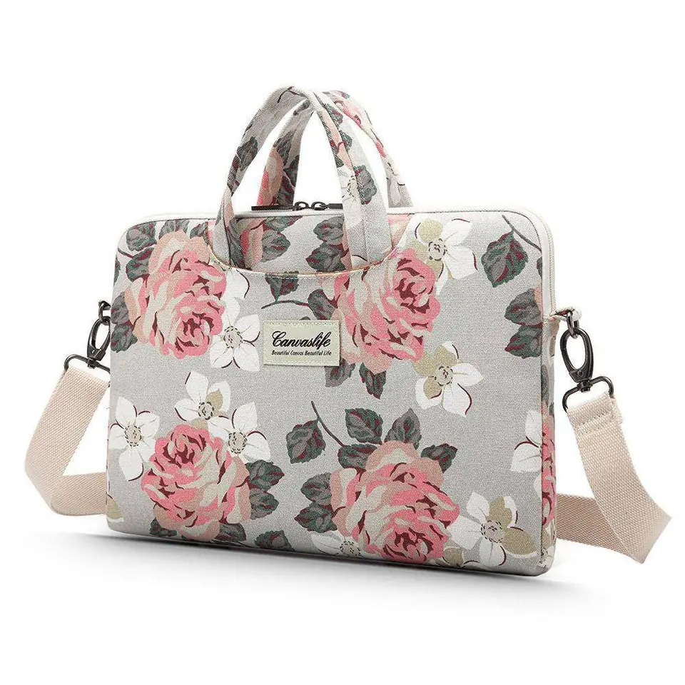 ⁨CANVASLIFE BRIEFCASE LAPTOP 15-16 WHITE ROSE⁩ at Wasserman.eu