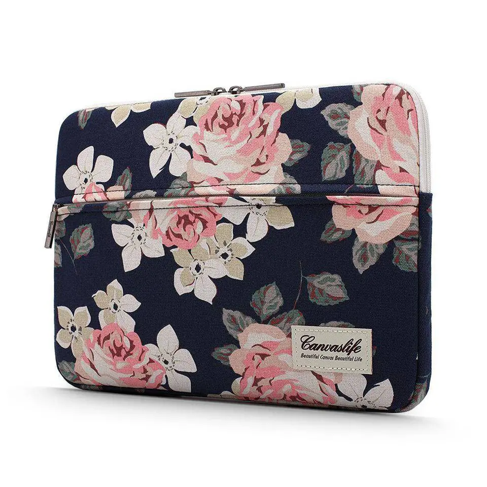 ⁨CANVASLIFE SLEEVE LAPTOP 15-16 NAVY ROSE⁩ at Wasserman.eu