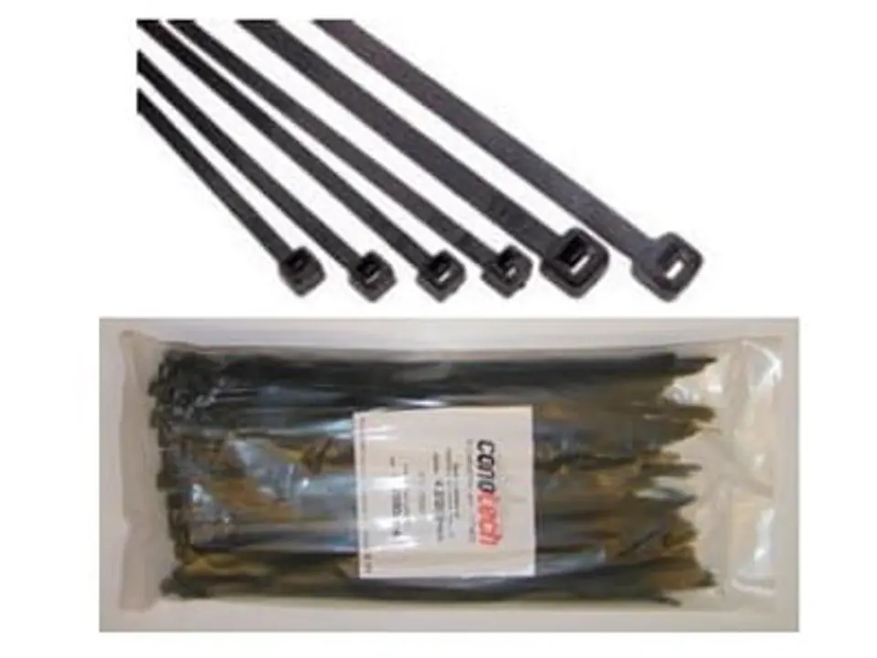 ⁨Zip tie 4,2x250mm black 100 pieces⁩ at Wasserman.eu