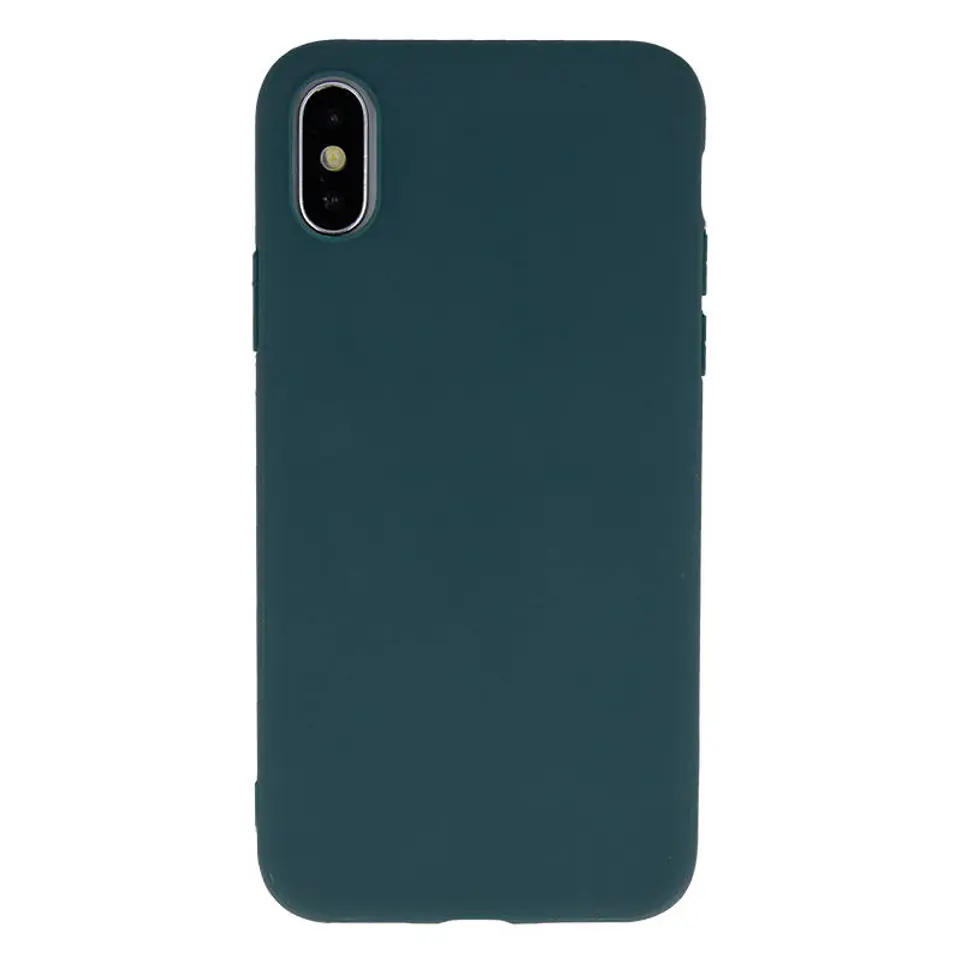 ⁨Etui XIAOMI 12 LITE Back Żel Matt ciemnozielone⁩ w sklepie Wasserman.eu