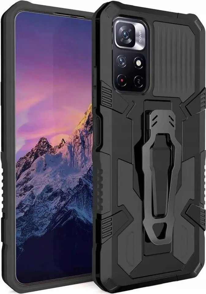 ⁨Etui XIAOMI POCO M4 PRO 5G Pancerne Nexeri Tank Case czarne⁩ w sklepie Wasserman.eu