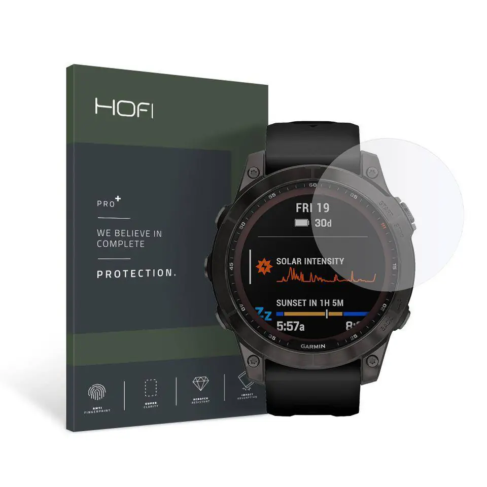 ⁨5D tempered glass GARMIN FENIX 5 / 6 / 6 PRO HOFI Glass Pro+⁩ at Wasserman.eu