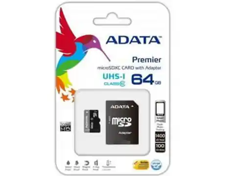 ⁨Karta microSDXC 64GB Class10 UHS-I + adapter SD⁩ w sklepie Wasserman.eu