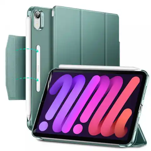 ⁨iPad MINI 6 2021 ESR Ascend Trifold case dark green⁩ at Wasserman.eu