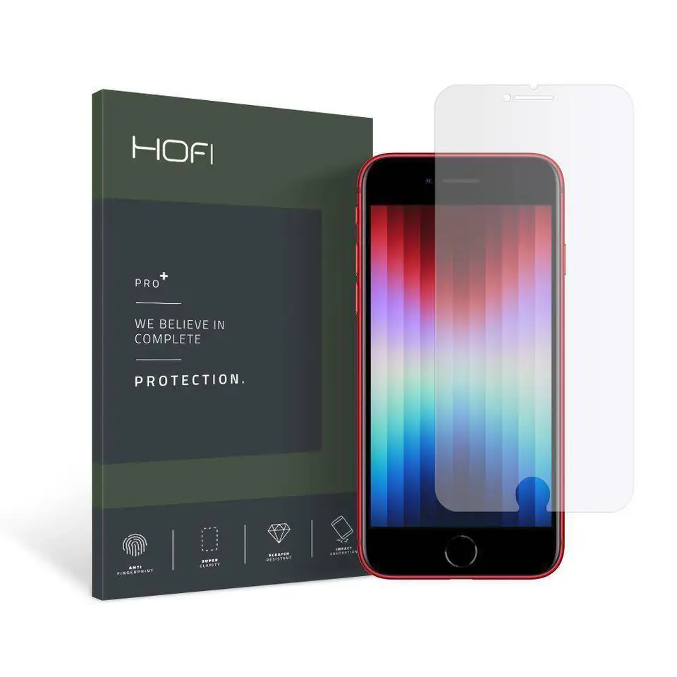 ⁨5D TEMPERED GLASS IPHONE SE 2022 / SE 2020 / 7 / 8 HOFI Glass Pro+ Clear⁩ at Wasserman.eu