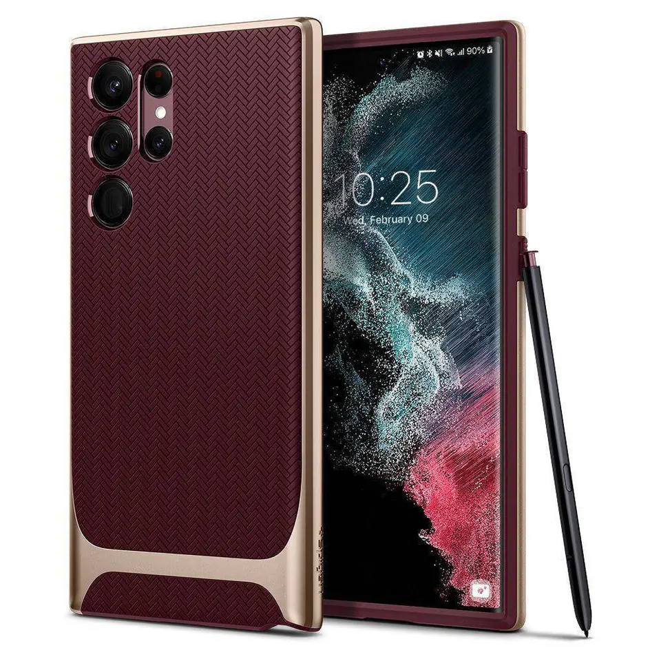 ⁨Spigen Neo Hybrid Samsung S908 S22 Ultra burgundy ACS04382⁩ at Wasserman.eu