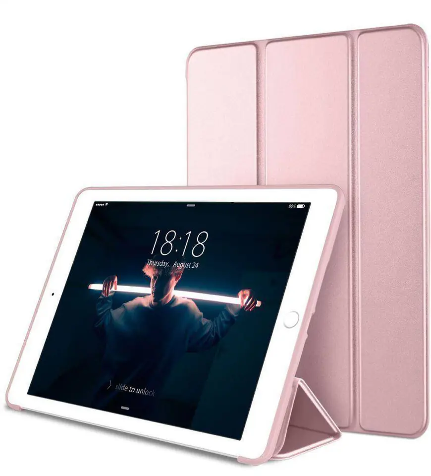 ⁨Etui APPLE IPAD 9.7 (5gen / 6gen) Tech-Protect SmartCase różowe⁩ w sklepie Wasserman.eu