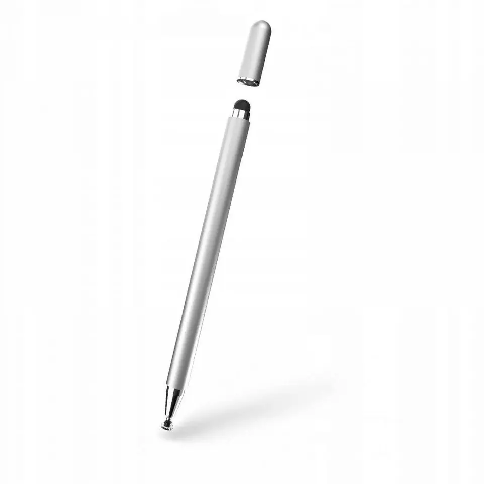 ⁨Rysik do Urządzeń z Ekranem Dotykowym Tech-Protect Magnet Stylus Pen srebrny⁩ w sklepie Wasserman.eu