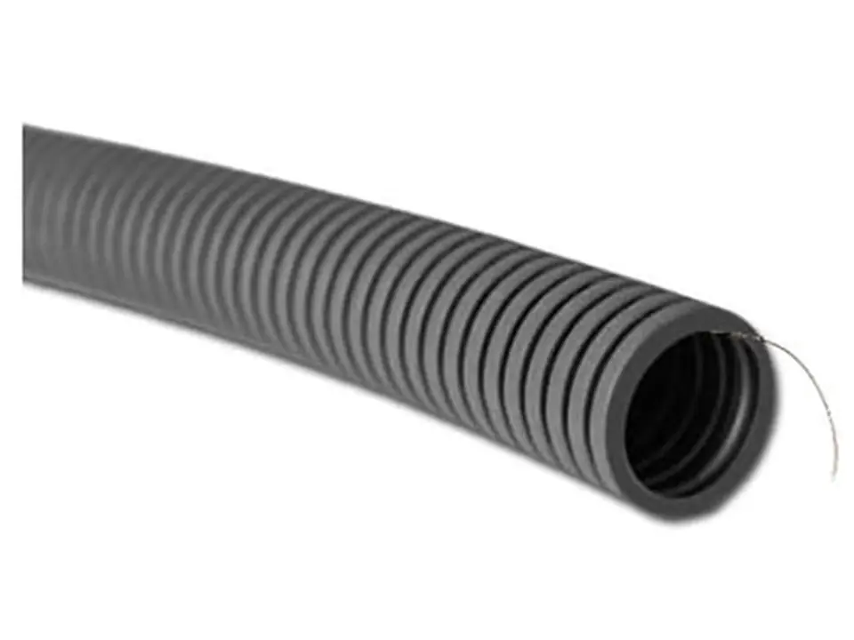 ⁨Corrugated pipe, conduit with remote control 16-12 50m gray 10275⁩ at Wasserman.eu